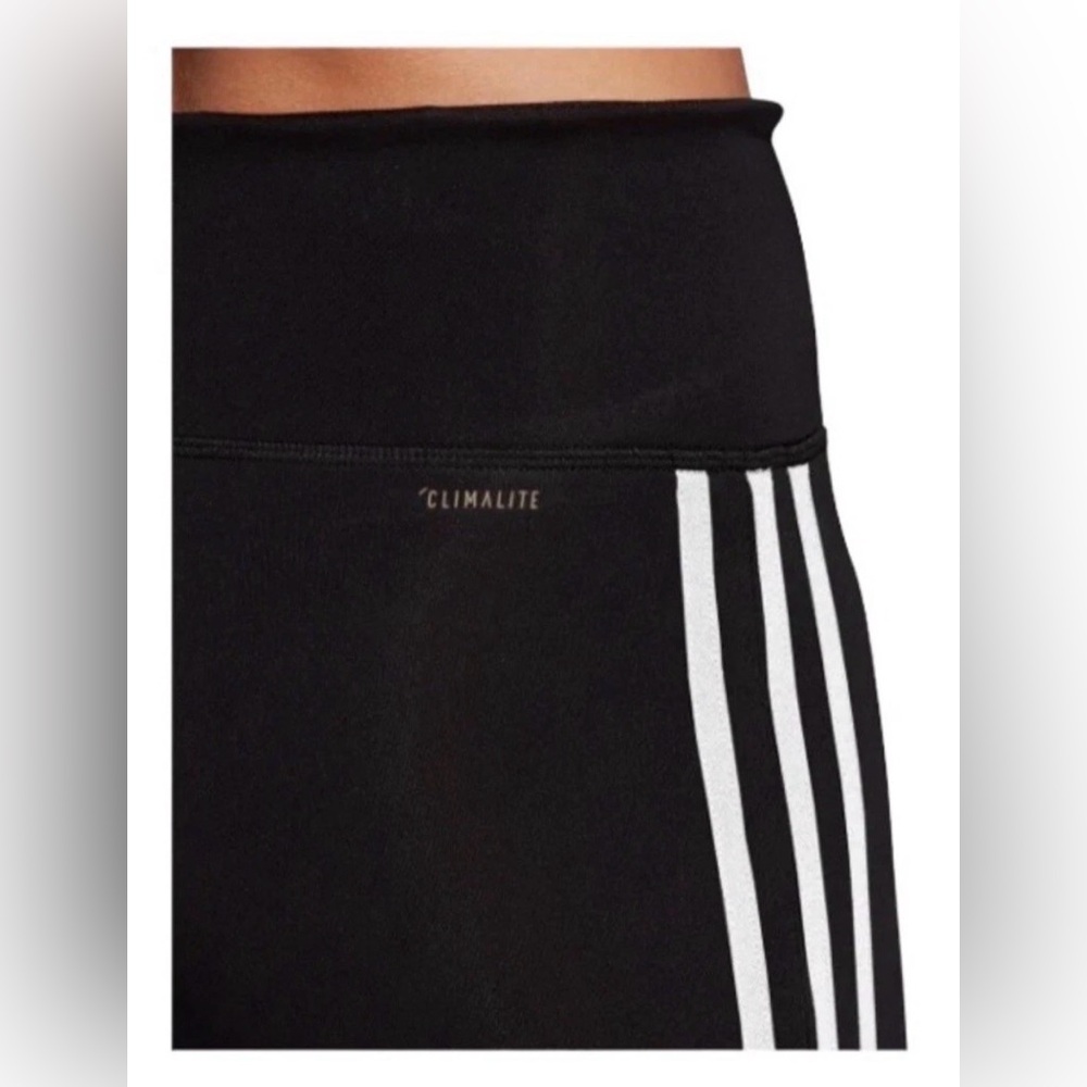 Adidas | Women's Design 2 Move 3/4-Length Black & White Tights | Size Large| NWT - Picture 7 of 11